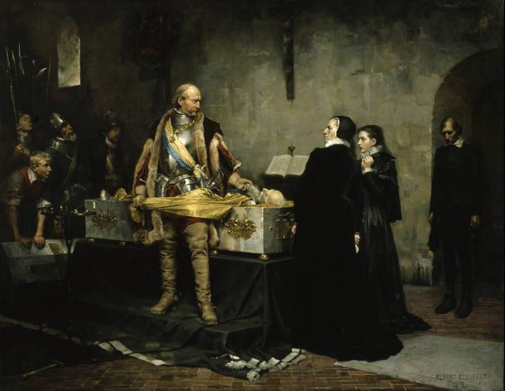 Hertig Karl skymfande Klaus Flemings lik (Albert Edelfelt)